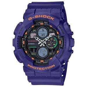 Image of Casio G-SHOCK Boombox-Inspired Analog-Digital Watch GA-140-6A - Purple