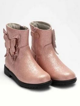 Image of Lelli Kelly Eneva Butterfly Ankle Boot - Pink, Size 13 Younger