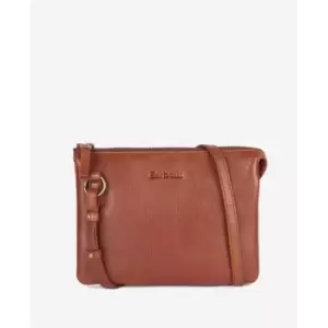 Image of Barbour Lochy Leather Crossbody Bag - Brown