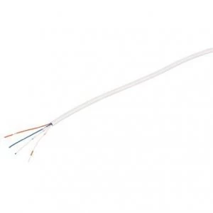 Image of Labgear 2 Pair 4 Core Round White CW1308 Telephone Cable - 25 Meter