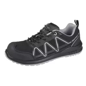 Image of Grafters Mens Safety Trainers (9 UK) (Black/Grey)