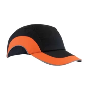 Image of ABR000-00N-500 Hardcap A1+/BUMP Cap 7CM Long Peak Black/Hi-vis Orange