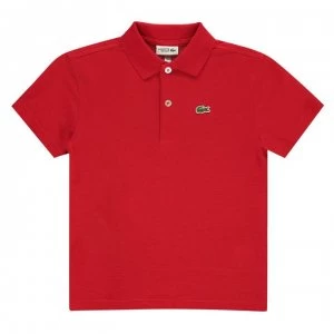 Image of Lacoste Junior Boys Basic Regular Polo Shirt - Red