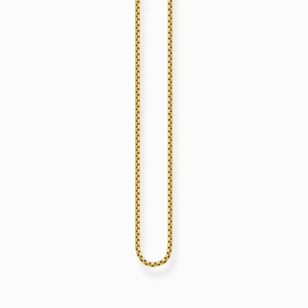 Image of Thomas Sabo Sterling Silver Basics Gold Gold Plated Necklace KE2227-41