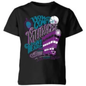 Image of Harry Potter Knight Bus Kids T-Shirt - Black - 5-6 Years