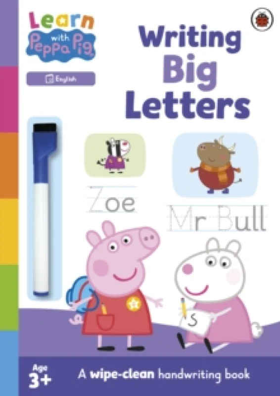 Image of Peppa Pig Learn with Peppa: Writing Big Letters Book Multi unisex