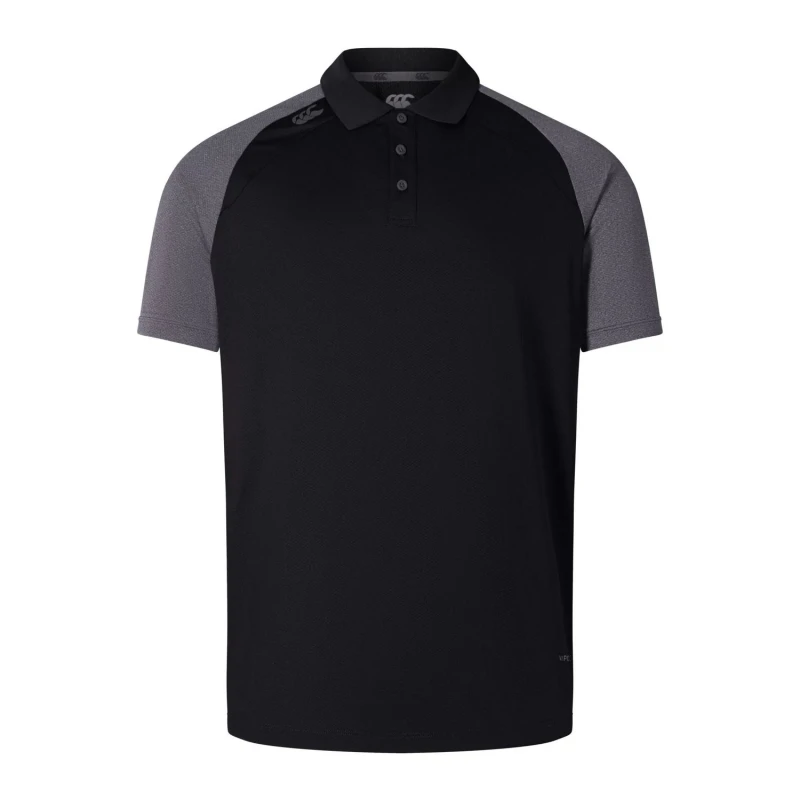 Image of Canterbury Canterbury Men Elite Polo Shirt in Black Size: X-Small Black XS Male 5063806445128