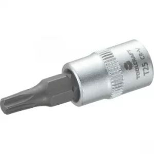 Image of Toolcraft 1/4" Drive Socket With T-Profile Bit T25