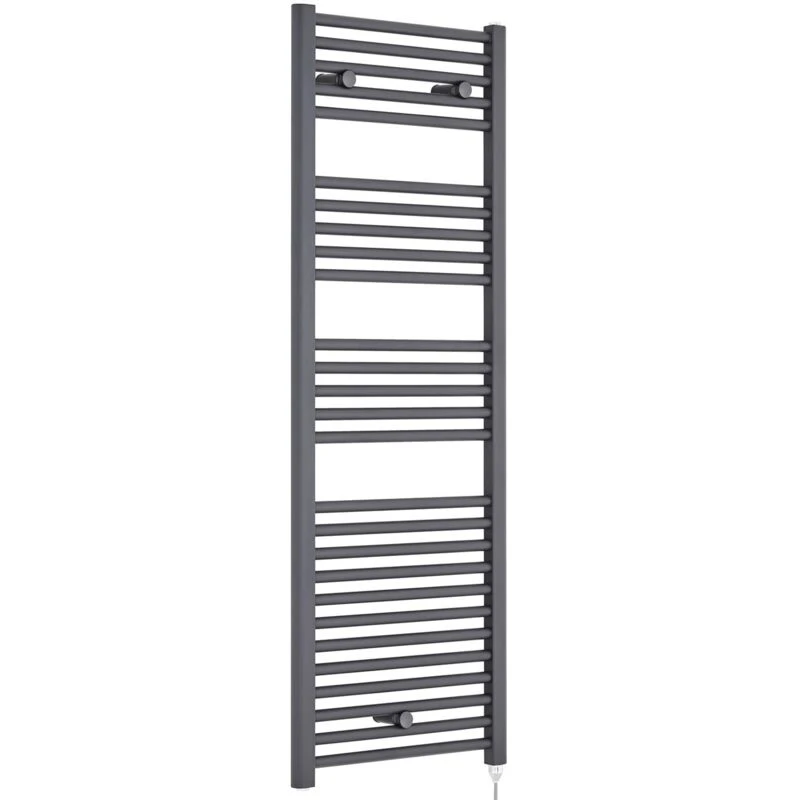 Image of Nuie Round Anthracite Radiator 1375 X 480Mm (750W) Anthracite, Grey MTY155