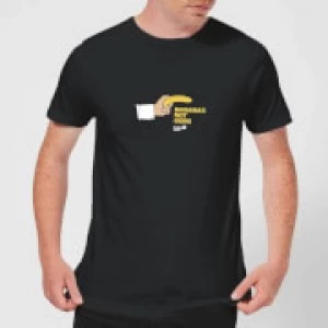Image of Plain Lazy Bananas Not Guns Mens T-Shirt - Black - M