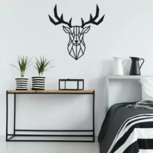 Image of Deer2 Black Decorative Metal Wall Accessory