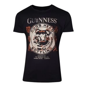 Image of Guinness - Dog'S Head Bottling Mens XX-Large T-Shirt - Black