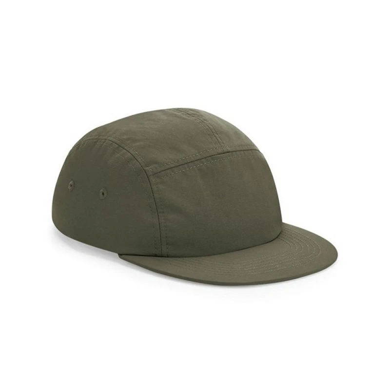 Image of Beechfield Beechfield Men 5 Panel Camper Cap in Dark Olive Dark Olive One Size Male 5063300787984