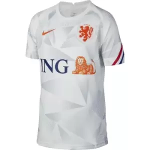 Image of Nike Netherlands Pre Match Shirt 2020 Junior - White