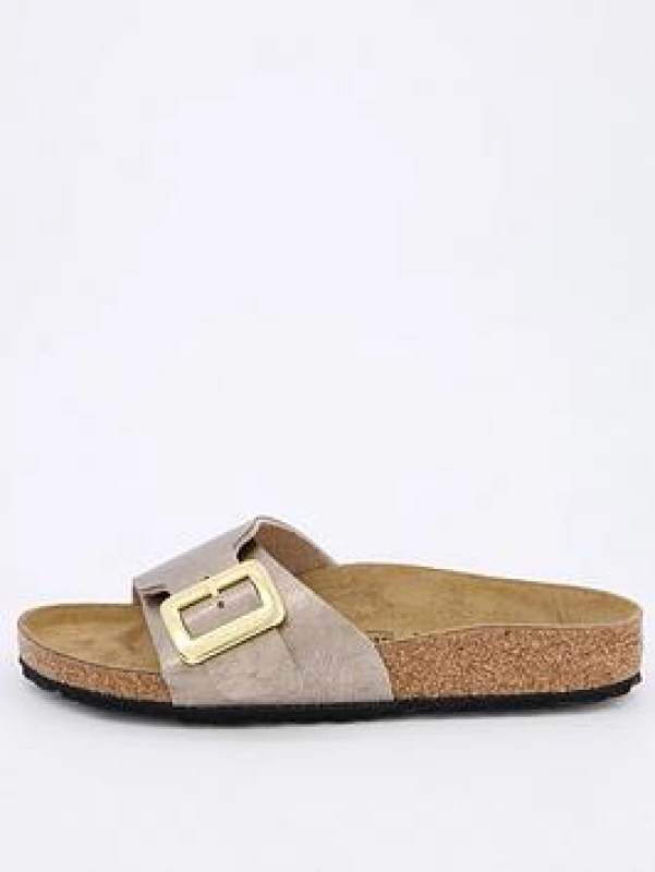 Image of BIRKENSTOCK Catalina CB BF Graceful Taupe womens Mules / Casual Shoes in Gold