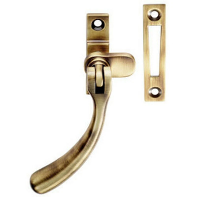 Image of Loops Bulb Ended Casement Window Fastener 98mm Handle 45mm Centres Bronze Multi