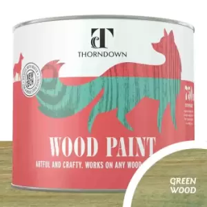 Image of Thorndown Green Wood Satin Interior and Exterior Wood Paint 750ml