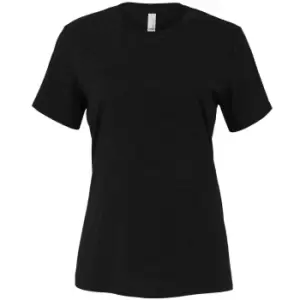 Image of Bella + Canvas Womens/Ladies CVC Relaxed Fit T-Shirt (L) (Black Heather)