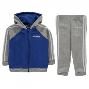 Image of adidas Kids 3-Stripes Tracksuit Jogger - MedGrey/Navy