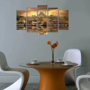 Image of 5PMX-090 Multicolor Decorative MDF Painting (5 Pieces)