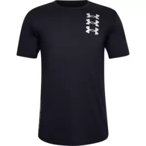 Image of Under Armour Armour Triple Stack T Shirt Mens - Black