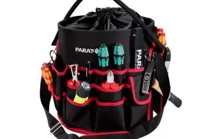 Image of PARAT 5990831991 - Tool box - Fabric - Black Red - 360 mm - 340 mm...