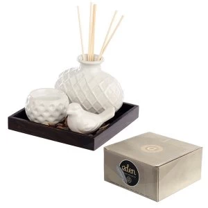Image of Bird Decoration Set Tea Light & Oil Burner Eden Aroma Set