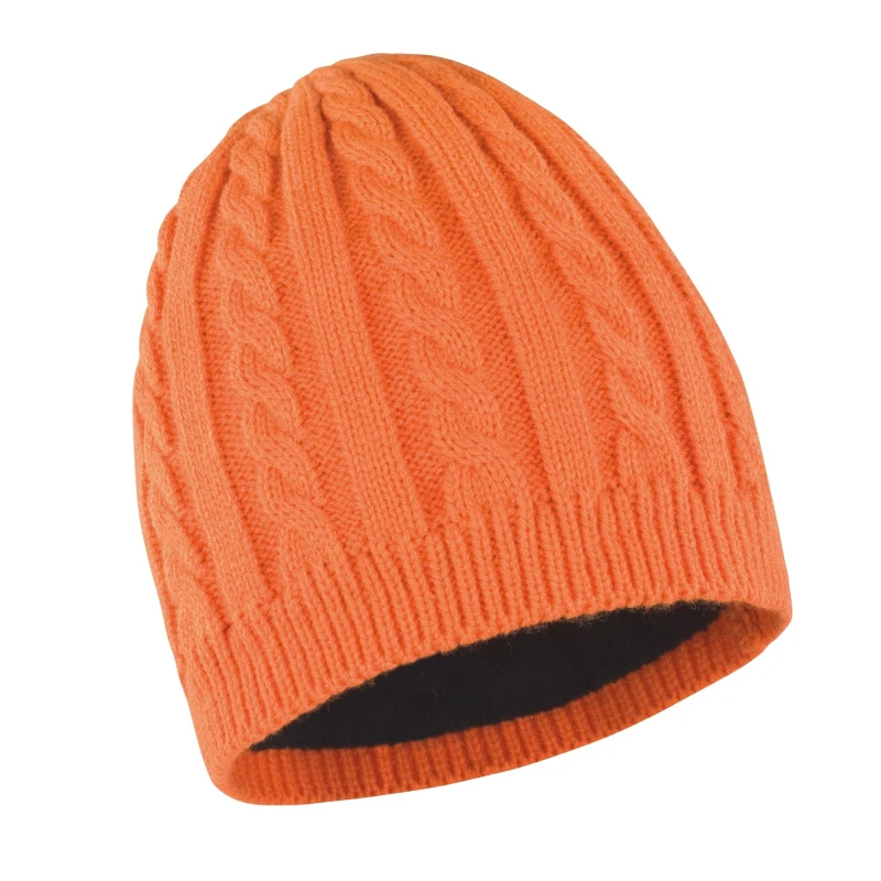 Image of Result Result Men Winter Essentials Mariner Knitted Hat in Burnt Orange Burnt Orange One Size Male 5054752308001