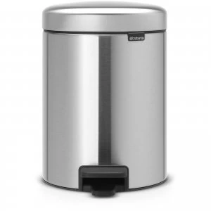 Image of Brabantia New Icon Pedal Recycling Bin - 2 x 2 Litre - Matt Steel