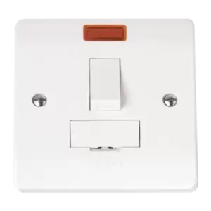 Image of Click Scolmore Mode 13A 1 Gang DP Switched Fused Spur With Neon Polar White - CMA652
