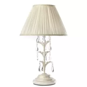 Image of Onli Karen Large Table Lamp With Round Tapered Shade, Ivory
