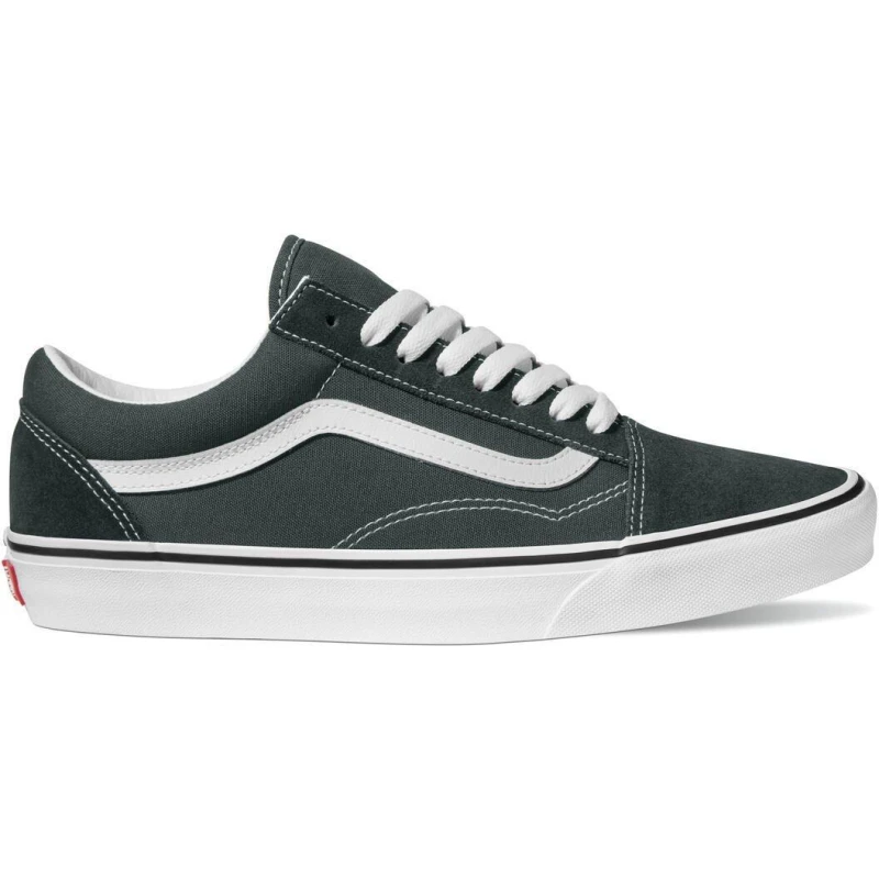 Image of Vans Old Skool canvas low top Mens - Green Green 11