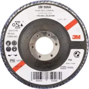 Image of 65026 566A Conical Flap Disc 115MM P60