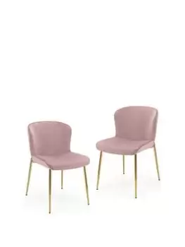 Image of Julian Bowen Harper Set Of 2 Dining Chairs
