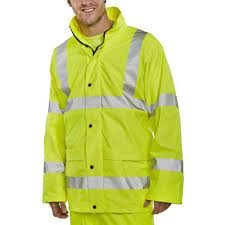 Image of BSeen High Vis Super B Dri Breathable Jacket XL Saturn Yellow Ref