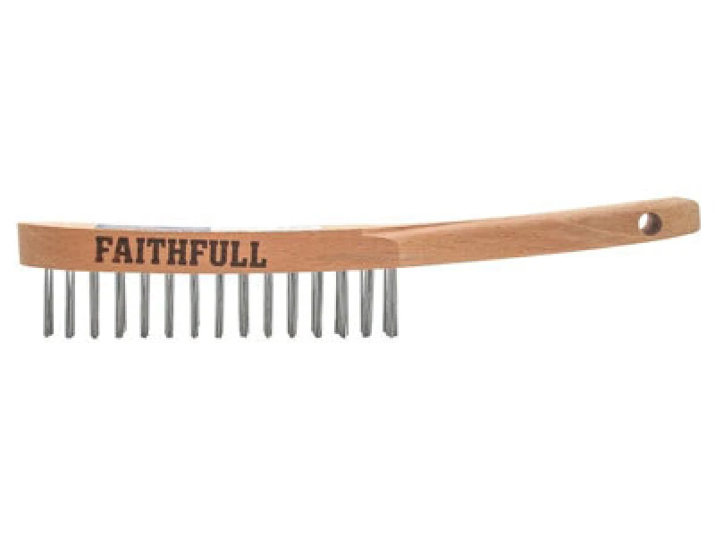 Image of Faithfull Lightweight Scratch Brush, Two Row Fai5802F