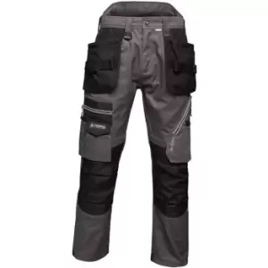 Image of Regatta Mens Execute Holster Premium Work Trousers (32R) (Iron) - Iron