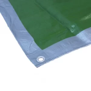 Image of FAITHFULL Heavy Duty Green Tarpaulin -18ft x 18ft (5400mm x 5400mm)