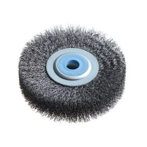 Image of Lessmann Wheel Brush D80mm x W18-20 x 10 Bore Steel Wire 0.20