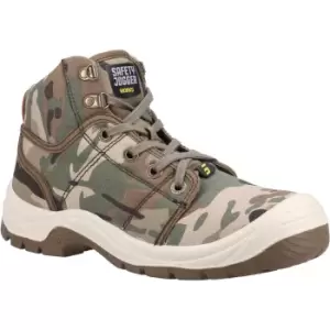 Image of Safety Jogger Mens Desert Camo Safety Boots (7.5 UK) (Multicoloured)