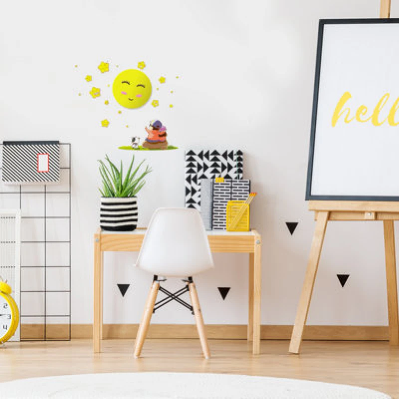 Image of Milagro Sun LED Childrens Lamp Charming Fun Night Light Ultra Low Consumption 0.6W Colourful Wall Decals Create A 3D Effect