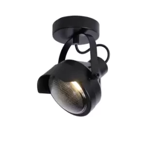 Image of Lucide Cicleta Industrial Ceiling Spotlight 1xGU10 Black