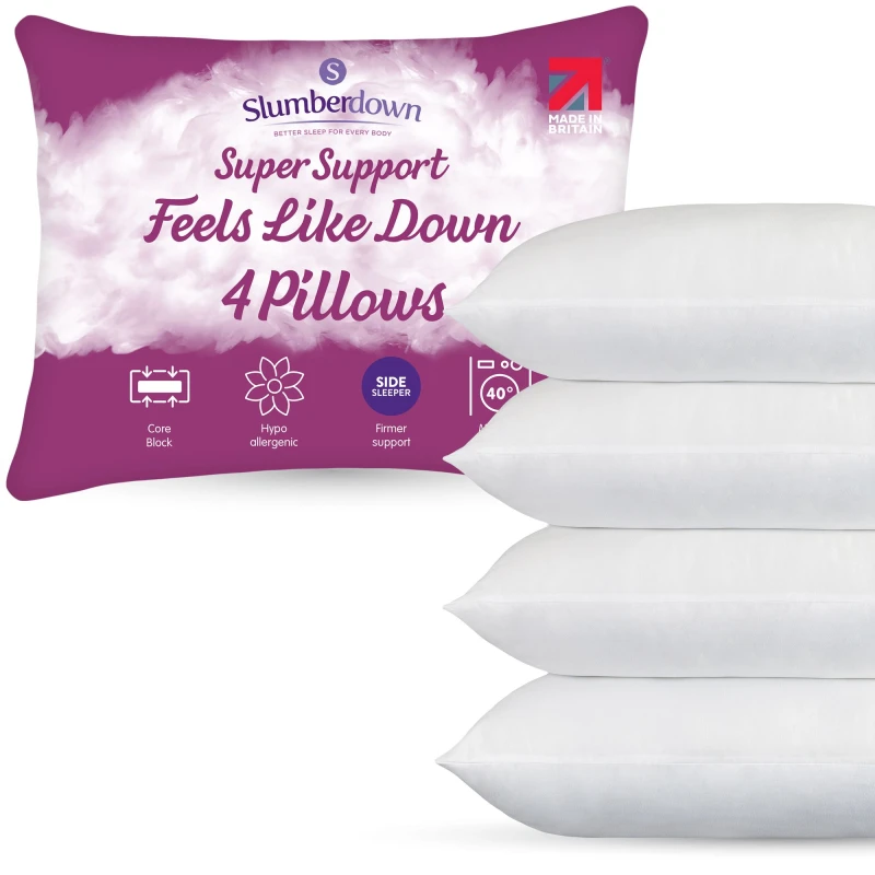 Image of Slumberdown Slumberdown SS Feels Like Down 4 Pack White Medium XZ02701