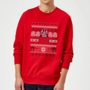 Image of Star Wars I Find Your Lack Of Cheer Disturbing Christmas Sweatshirt - Red - M
