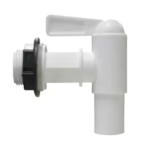 Image of Plastic drain tap, nominal width 18 mm, incl. lock nut and gasket