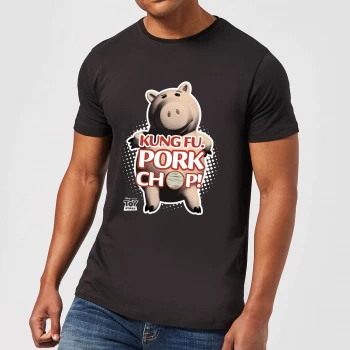 Image of Toy Story Kung Fu Pork Chop Mens T-Shirt - Black - 4XL - Black