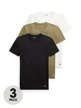 Image of Polo Ralph Lauren 3 Pack T-Shirt - Olive/Grey/Black