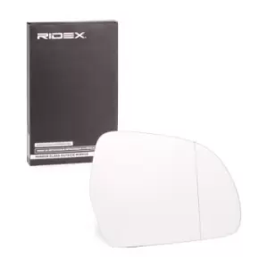 Image of RIDEX Wing Mirror Glass 1914M0009 Side Mirror Glass,Mirror Glass AUDI,SKODA,A4 Avant (8K5, B8),A6 Avant (4F5, C6),A3 Schragheck (8P1)