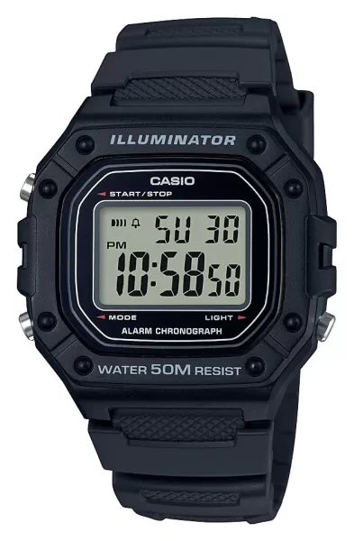 Image of Casio W-218H-1AVEF Illuminator W-218 Series Digital Watch