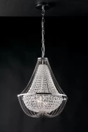 Image of Vienna Crystal K9 Chandelier, 45Cm Diameter, Chrome, E14